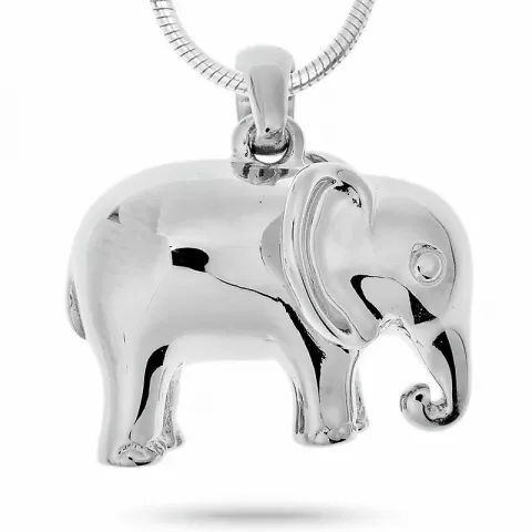 Stort elefant silver hängen i silver