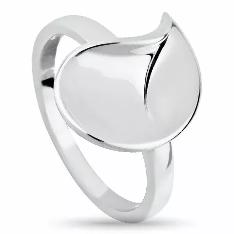 abstrakt ring i silver