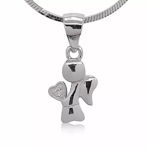 Lille ängel hängen i silver