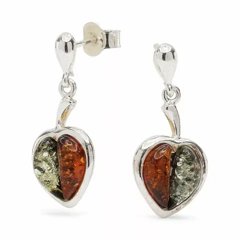 hjärta örhängestift i silver