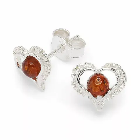 Hjärta örhängestift i silver