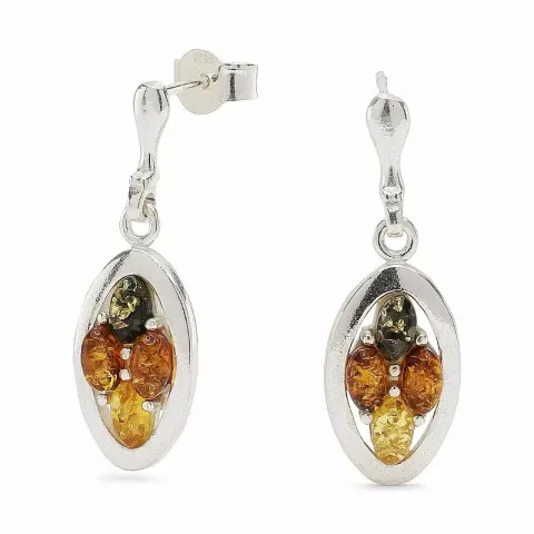 Ovala örhängestift i silver