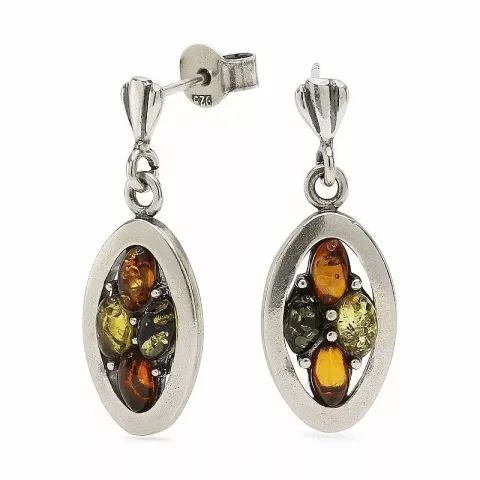 själslig ovala örhängestift i silver