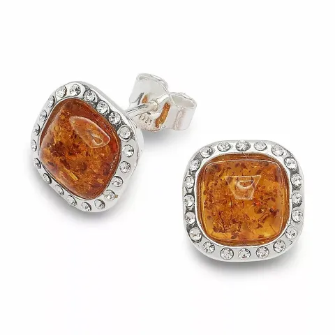 fyrkantigt örhängestift i silver