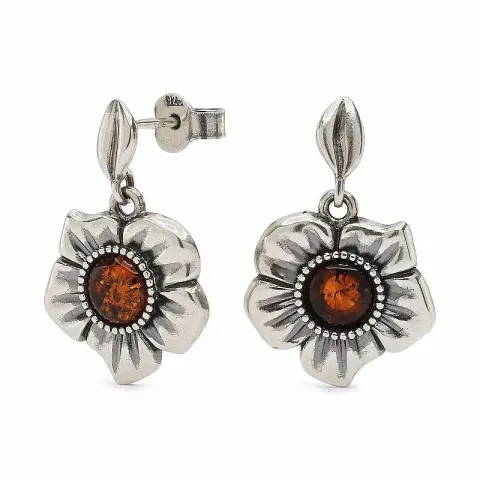 blommor örhängestift i silver
