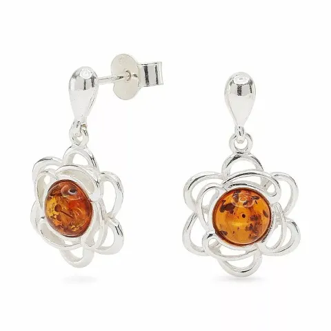 Smycken: blommor örhängestift i silver