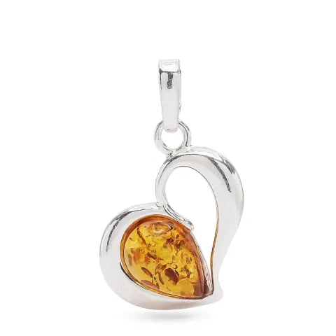 Hjärta hängen i silver