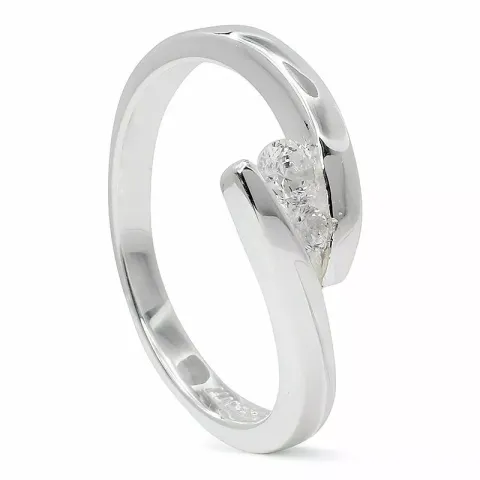 strukturerad fingerring i silver