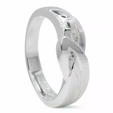 abstrakt ring i silver