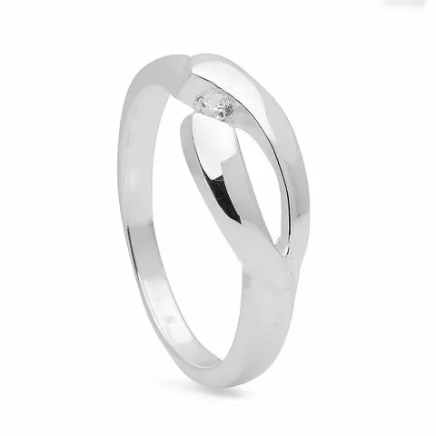 abstrakt ring i silver