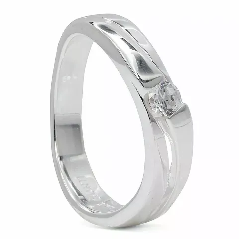 abstrakt ring i silver