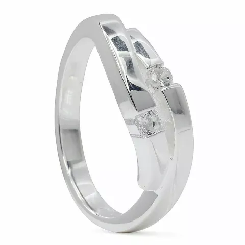 abstrakt ring i silver