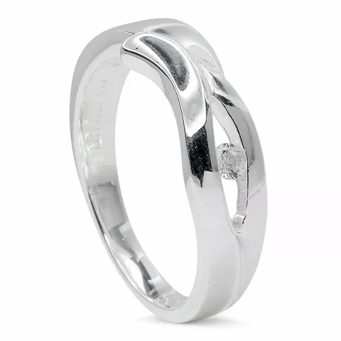 Billiga strukturerad silverring i silver