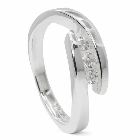 Kollektionsprov zirkon ring i silver