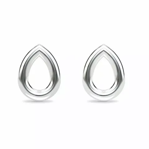 små Spinning Drop earring droppformad örhängen i silver