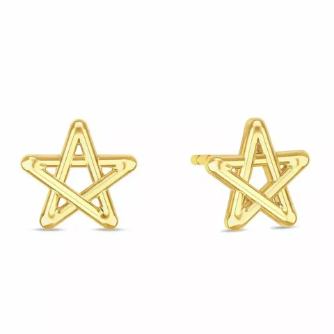 Spinning Star earring stjärna örhängen i förgyllt silver