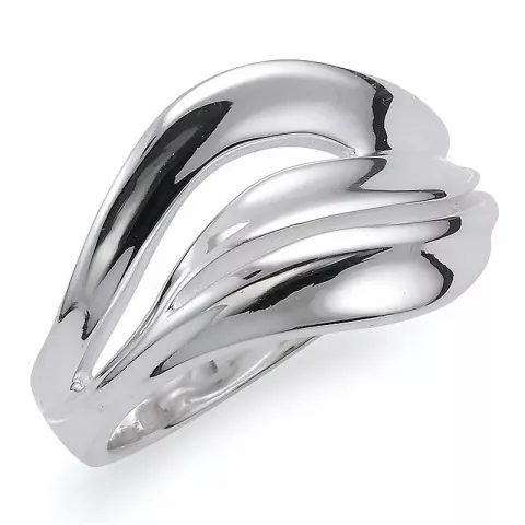 Abstrakt silver ring i silver