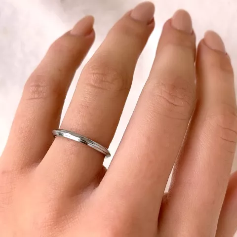 Blank smal ring i silver