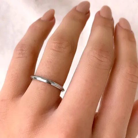 Blank smal ring i silver