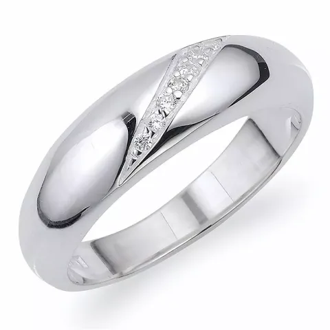 zirkon ring i silver