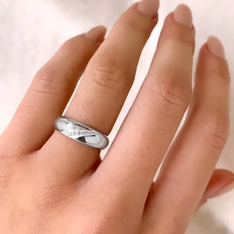 zirkon ring i silver