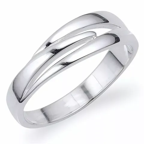 abstrakt silver ring i silver