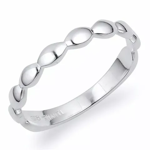 Oval smal fingerring i silver