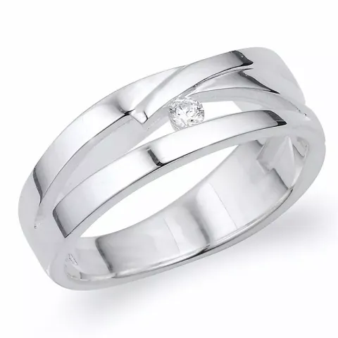 abstrakt ring i silver