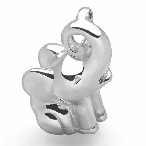 elefant hängen i rhodinerat silver
