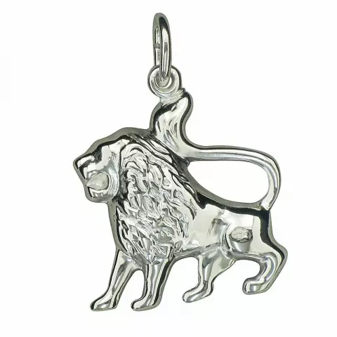 Stjärnteck lejonet hängen i silver
