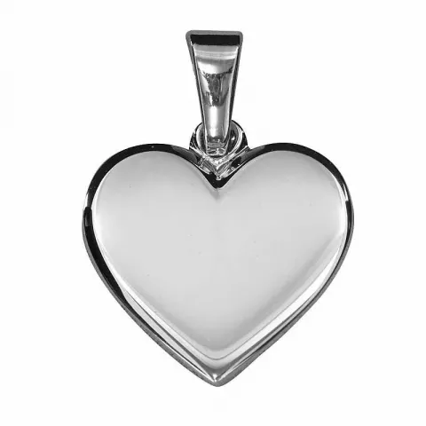 10,5 x 10,5 mm hjärta hängen i silver