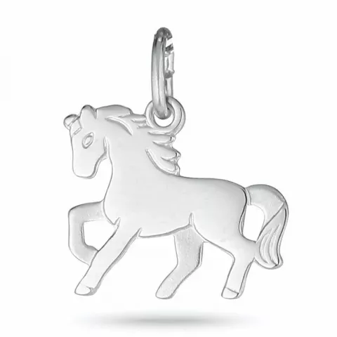 hästar hängen i rhodinerat silver