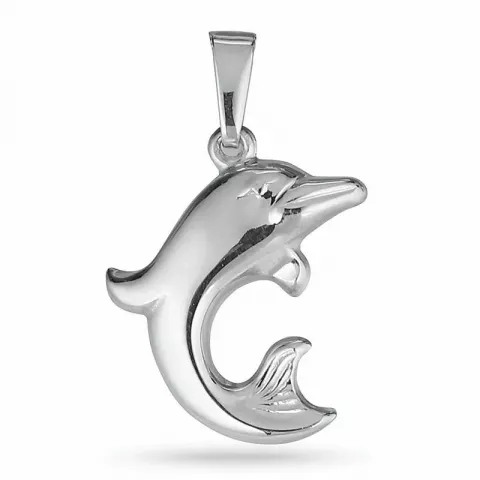 delfin hängen i rhodinerat silver
