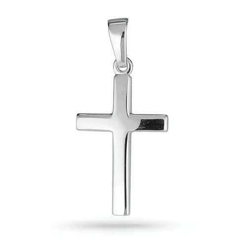 12 x 18 mm kors hängen i silver - Amoré