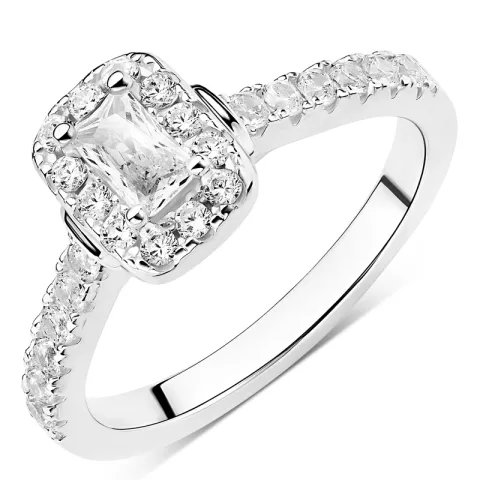 zirkon ring i silver