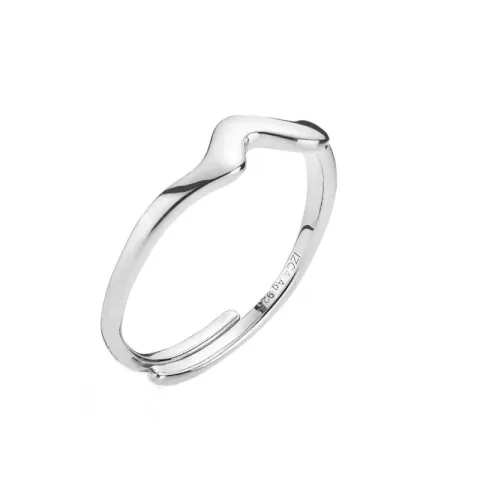 Sistie x Silke justerbar ring i silver