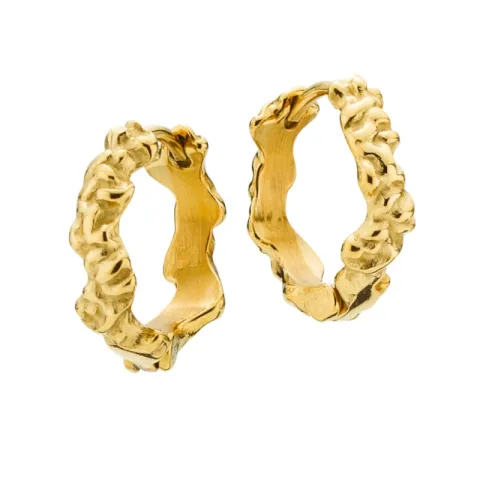 12 mm Sistie2ND creol i förgyllt stål