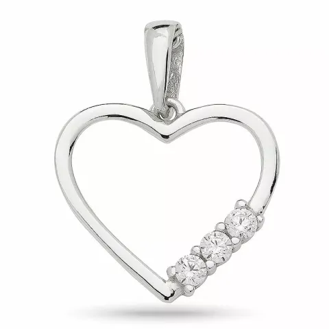 hjärta hängen i silver