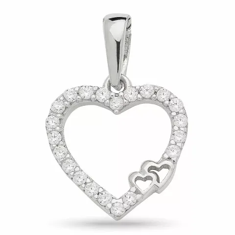 Kollektionsprov hjärta hängen i silver