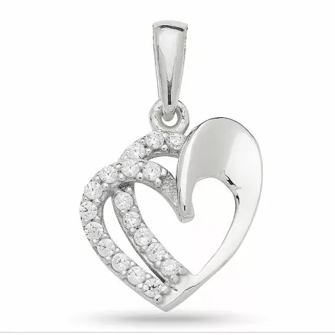 hjärta hängen i silver