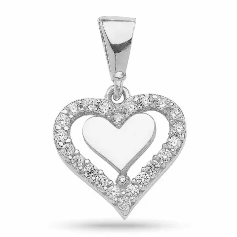 Kollektionsprov hjärta hängen i silver