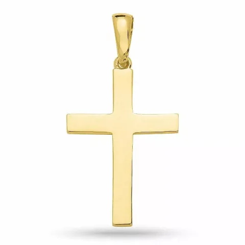 kors hängen i förgyllt silver
