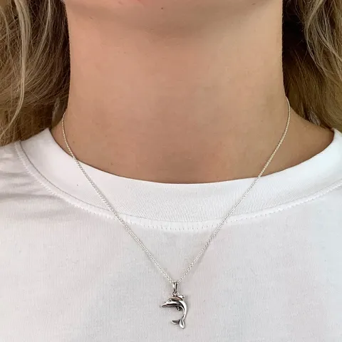 delfin hängen i silver