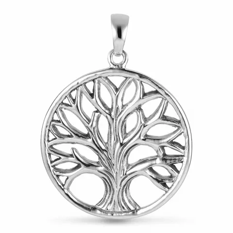24 mm livets träd hängen i silver