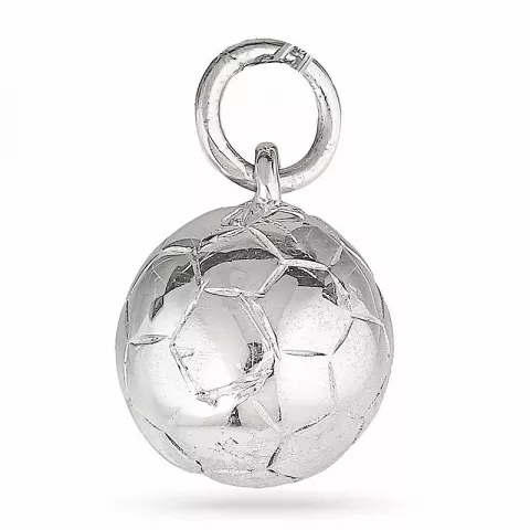 Runt fotboll hängen i silver
