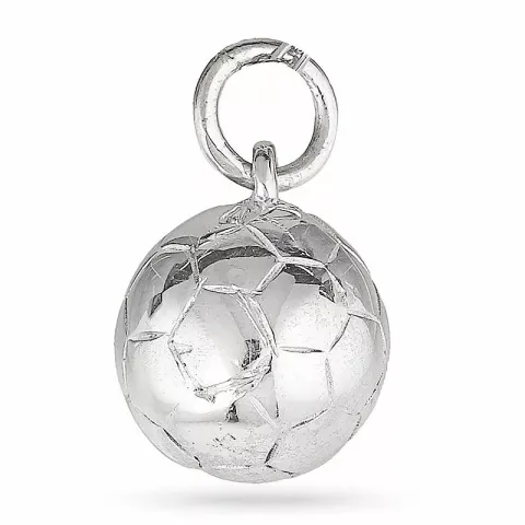 Runt fotboll hängen i silver