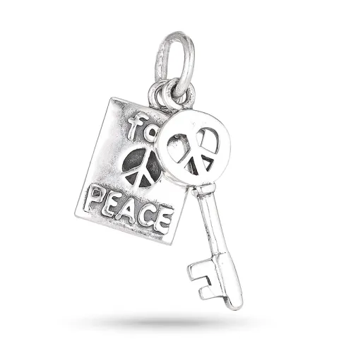 peace hängen i silver