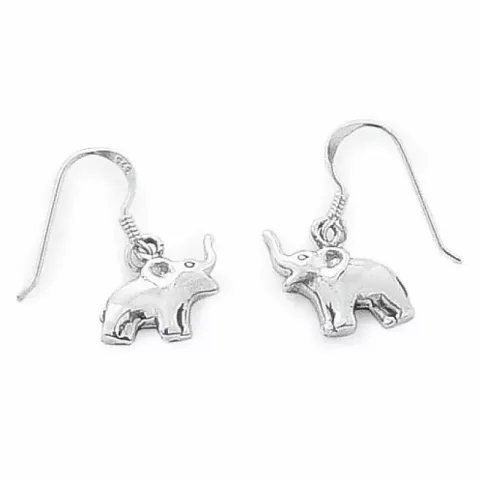 elefant silverörhängen i silver