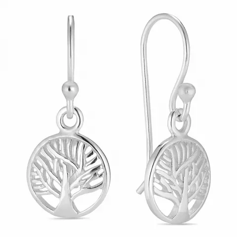 10 mm livets träd örhängen i silver