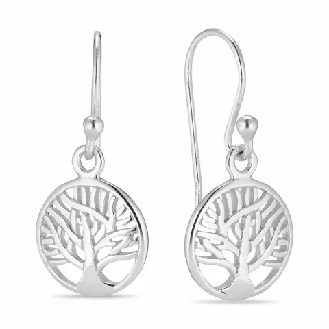 12 mm livets träd örhängen i silver